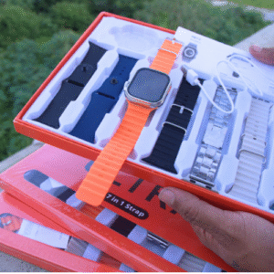 Watch 8 Ultra 7 in 1-49 MM BT Calling Sports Mode Fitness 7 Belt for Men & Women Smartwatch (Multicolor Strap, Free Size)